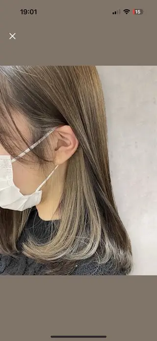 ミディアム カラー 髪質改善🫧 ミタセイヤのヘアスタイル