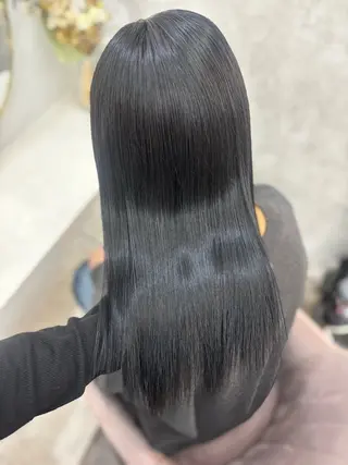 ロング 💘Kurea💘 艶髪/韓国/暗髪のヘアスタイル