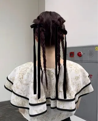 セミロング ヘアアレンジ funo. ／透明感カラーのヘアスタイル