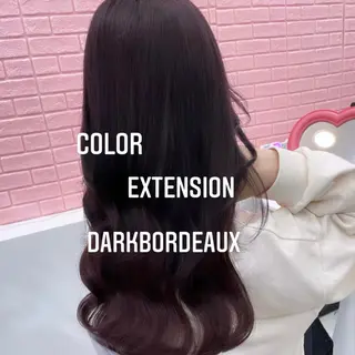 ロング カラー エクステ🩵ブリーチ 韓国ヘア🩵KAEのヘアスタイル