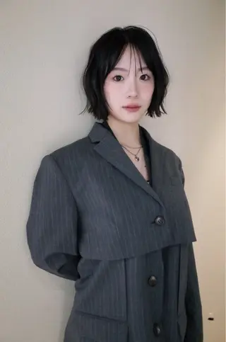ショート ボブ/透明感カラー Fukaのヘアスタイル