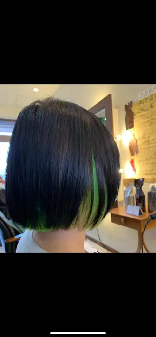 ショート カラー hair&makeRIHGA所属・希優/ケアカラー /ハイトーンカラーのヘアスタイル