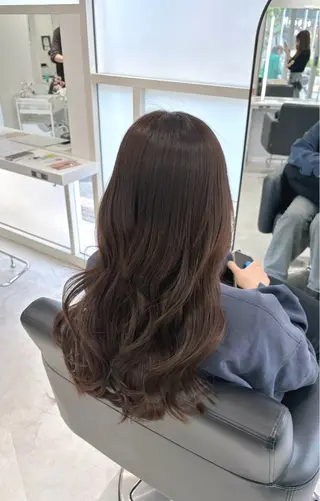ロング カラー グレージュ/ベージュ /経堂/sana🌱のヘアスタイル