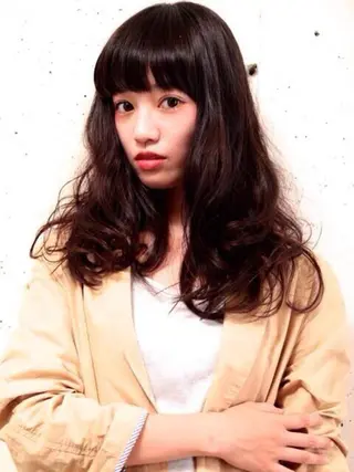 セミロング ロング 榎本 稔久のヘアスタイル