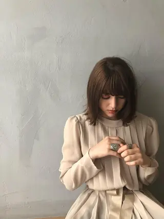 ミディアム カラー 🟩白髪ぼかし/ボブ /ショートヘア/大司のヘアスタイル