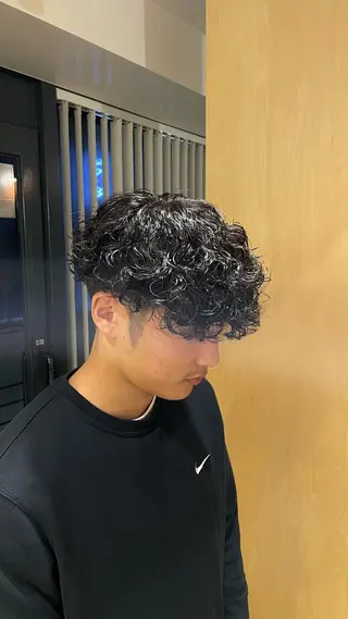 ショート パーマ メンズ fifth 阿部楓のヘアスタイル
