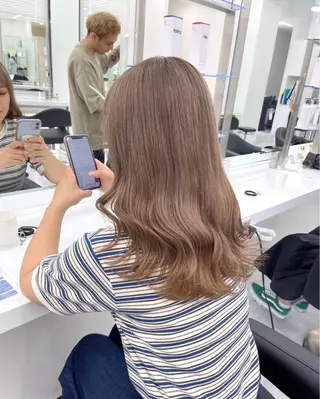 ロング カラー ヘアアレンジ 🦋艶出しワンカラー 🦋MASAKIのヘアスタイル