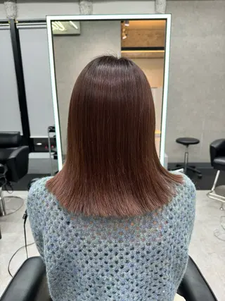 セミロング カラー 吉満 翔のヘアスタイル