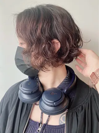 パーマ fumikaブリーチ /ウルフのヘアスタイル