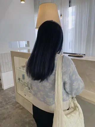 セミロング カラー スギヤマ ショウゴのヘアスタイル