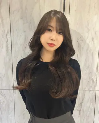 ロング 韓国ヘア🕊村上 ののこ🕊のヘアスタイル