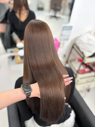 ロング パーマ 赤みなしカラー/梅田 /レイヤー/IORIのヘアスタイル