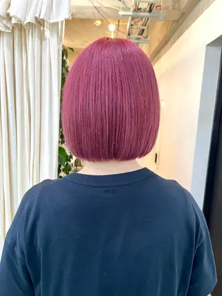 ショート ブリーチ有無Wカラー メンズパーマ大成のヘアスタイル