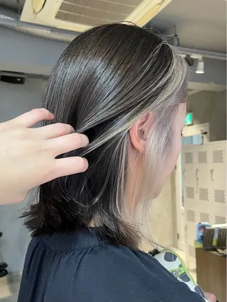 ミディアム カラー ちせ/ 透明感カラー /elima調布のヘアスタイル