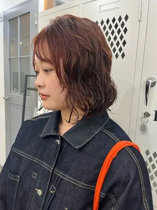 ショート カラー パーマ 🌼sunc HINAMI🌼のヘアスタイル