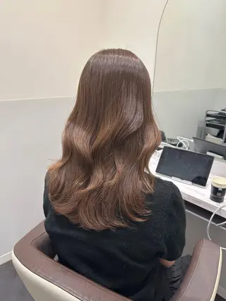 セミロング カラー 矢野 晃平のヘアスタイル