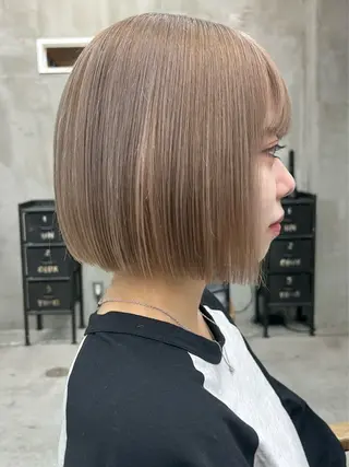 ショート カラー 韓国/ハイトーン/ ボブ🎀MIKU🎀のヘアスタイル
