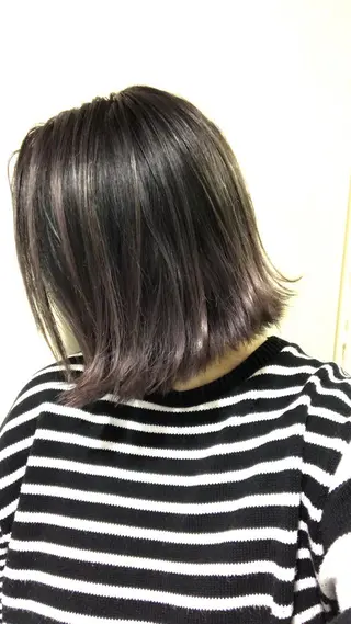 ミディアム カラー pep natsumiのヘアスタイル