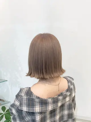 ミディアム カラー 髪質改善カラー🤍 エクステ✨君島由実子のヘアスタイル