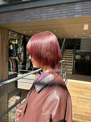 ミディアム カラー すぐ巻ける縮毛矯正 🍀勝倉　麗のヘアスタイル