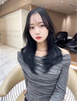 ロング 大西 天使のヘアスタイル