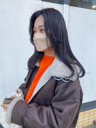 ロング カラー maeda yumiのヘアスタイル