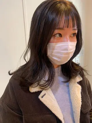 ミディアム カラー AR.MARA サトウヒカルのヘアスタイル