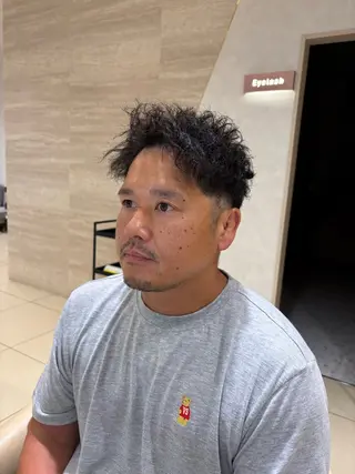 パーマ メンズ 笹川 聖奈のヘアスタイル