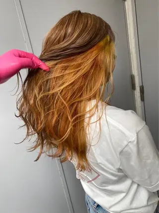 セミロング カラー 🔷横浜1のパーマ 職人🔷将太郎のヘアスタイル