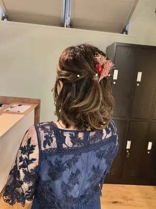 ミディアム rinrin 天文館のヘアスタイル