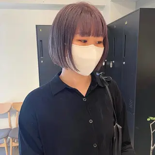 ショート カラー ボブ/ミディアム RIONAのヘアスタイル