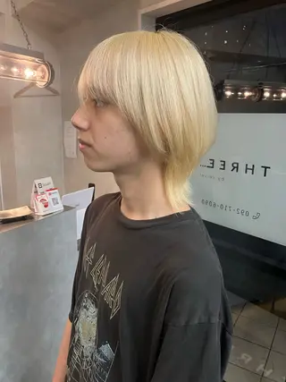 ミディアム カラー メンズ 透明感カラー/ 髪質改善町田佑人のヘアスタイル