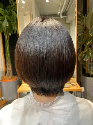 ミディアム パーマ 表参道/ボブカット 岩倉稜真のヘアスタイル