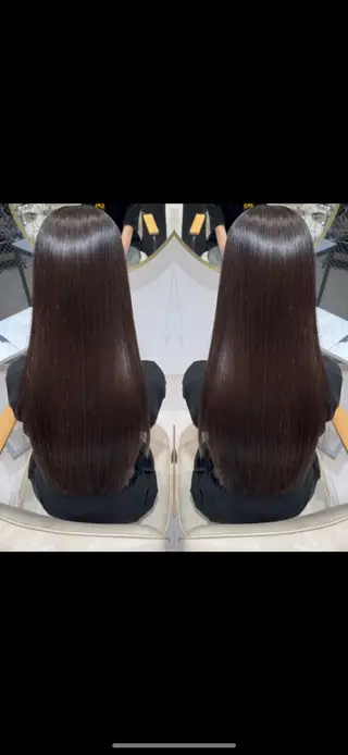 セミロング 美髪特化✨ 伊織✨縮毛矯正✨のヘアスタイル