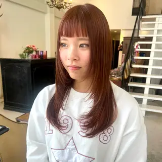 ロング カラー 金城 愛海のヘアスタイル