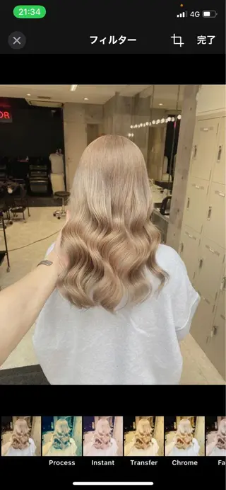セミロング カラー ダブルカラー特化💍 tiam💍韓国ヘアのヘアスタイル