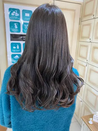 ロング カラー ヘアアレンジ 透明感カラー 古山 結季🌙🖤のヘアスタイル