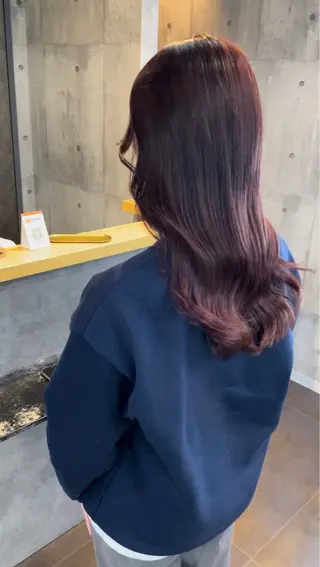 ロング カラー ヘアアレンジ 渋谷のブリーチカラー シェフ🧑‍🍳蓮のヘアスタイル