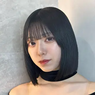 ミディアム カラー RYU韓国ヘア/レイ ヤー/透明感艶カラーのヘアスタイル