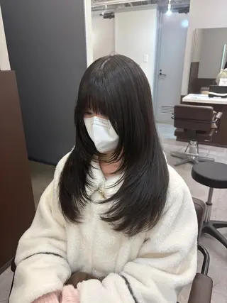 ロング 韓国×髪質改善カラー 💎hinaのヘアスタイル