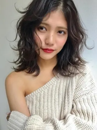 ミディアム カラー 酸性ストレート/ブリ ーチなし/中村 匠のヘアスタイル