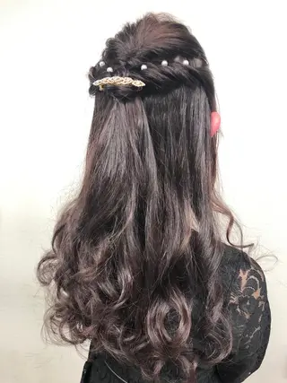 ヘアアレンジ こやま りほのヘアスタイル