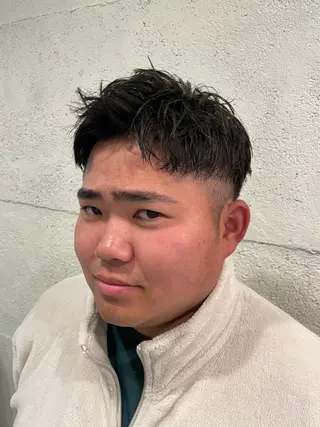 ショート メンズ 藤井 響のヘアスタイル