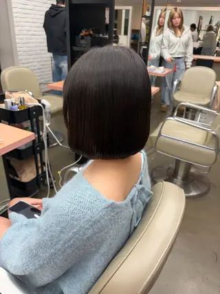 ショート 🎧ayaka/ボブ /透明感カラー🩵のヘアスタイル