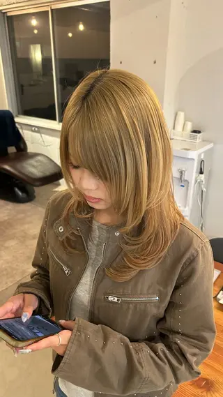 あやの/横浜/ ｶﾗｰﾓﾃﾞﾙ募集中のヘアスタイル
