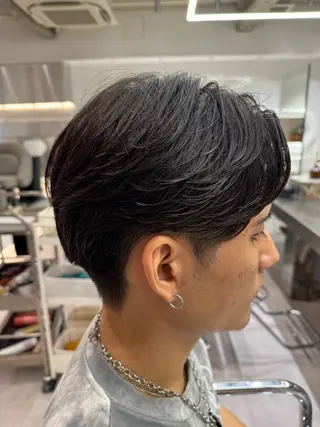 パーマ メンズ ブリーチ/パーマ特化 片平和寿のヘアスタイル