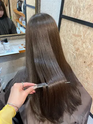 ロング カラー 庄内＊三国baron ANJUのヘアスタイル