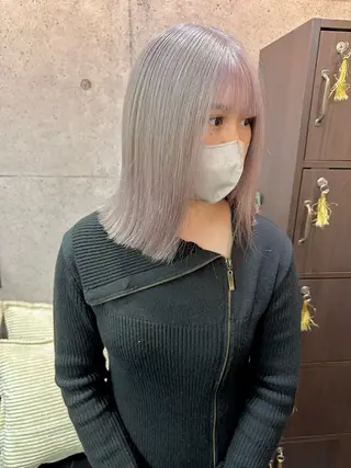 ミディアム カラー ⭕️ダメージレス特化 髪質改善🥇丸山憲人のヘアスタイル