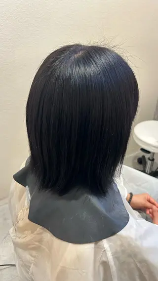 ミディアム カラー 似合わせ 顔周りYUUGAのヘアスタイル