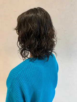ショート パーマ ayumi🌈 インナーカラー🌈のヘアスタイル